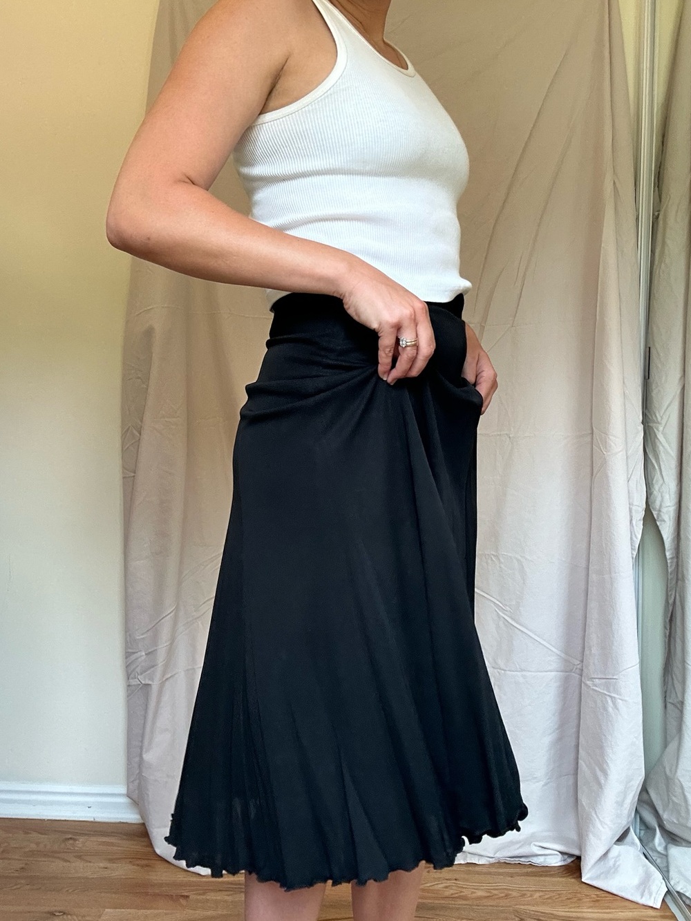 Vintage Dior black skirt